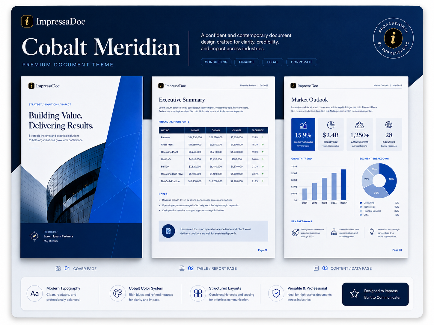 Cobalt Meridian theme preview