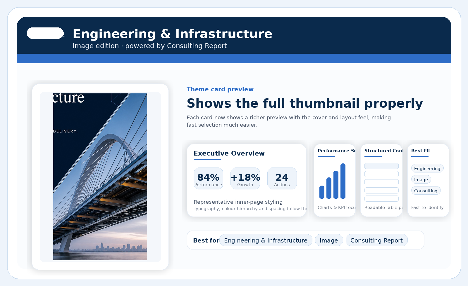 Impressa Engineering and Infrastructure theme preview