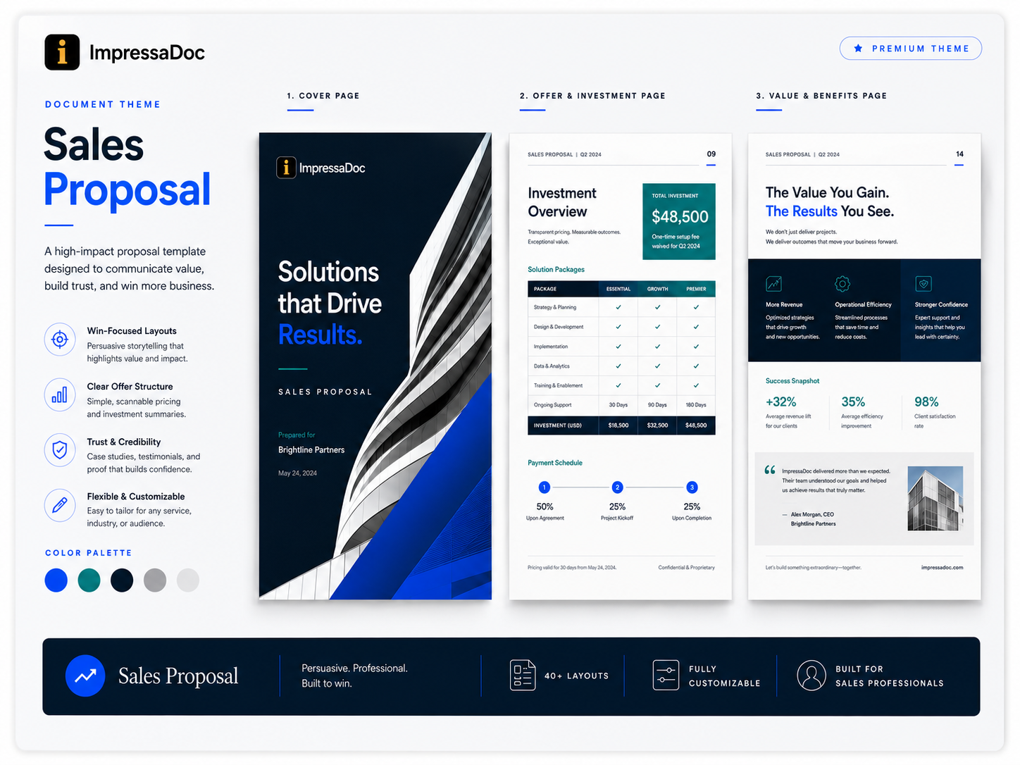 Sales Proposal theme preview