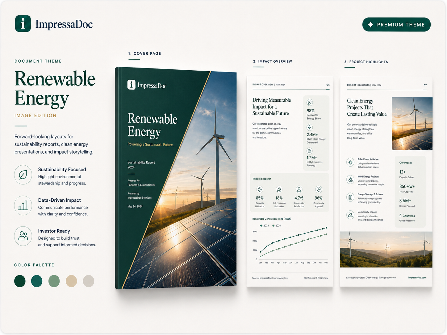 Renewable Energy Image theme preview