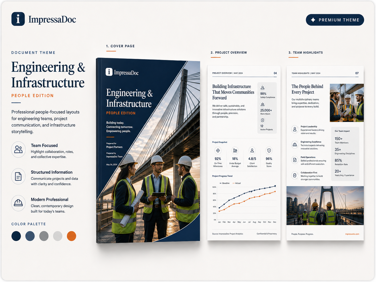 Engineering & Infrastructure People theme preview